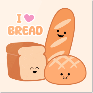 I Love Bread | by queenie's cards Posters and Art